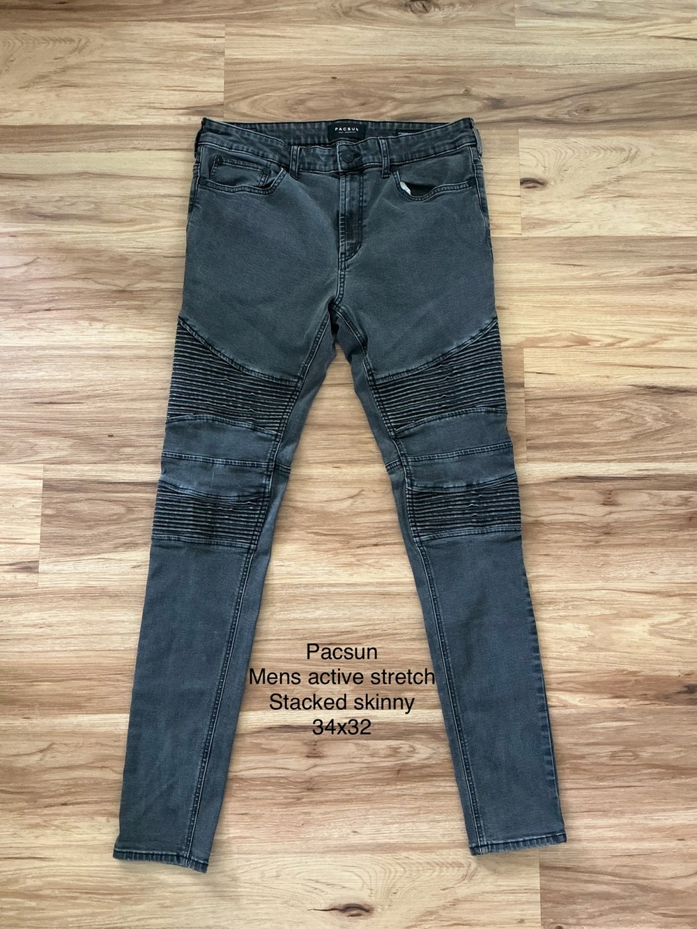 Mens pacsun active stretch stacked skinny jean